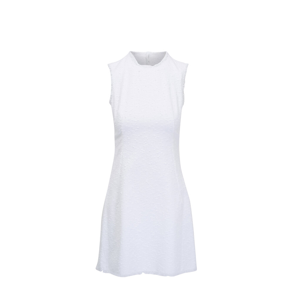 Dolce & Gabbana - White Tweed A-Line Mini Dress