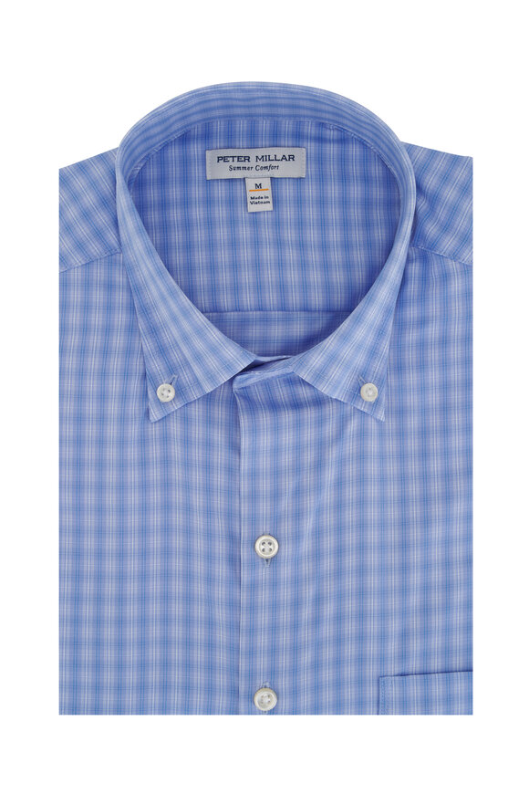 Peter Millar Hawkes Wisteria Performance Twill Sport Shirt 