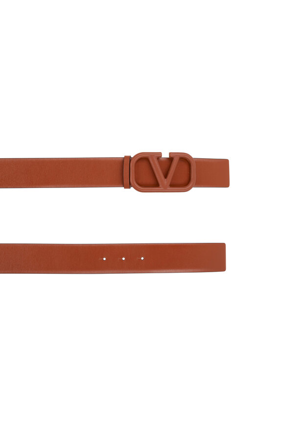 Valentino Garavani - Selleria Leather VLogo Belt