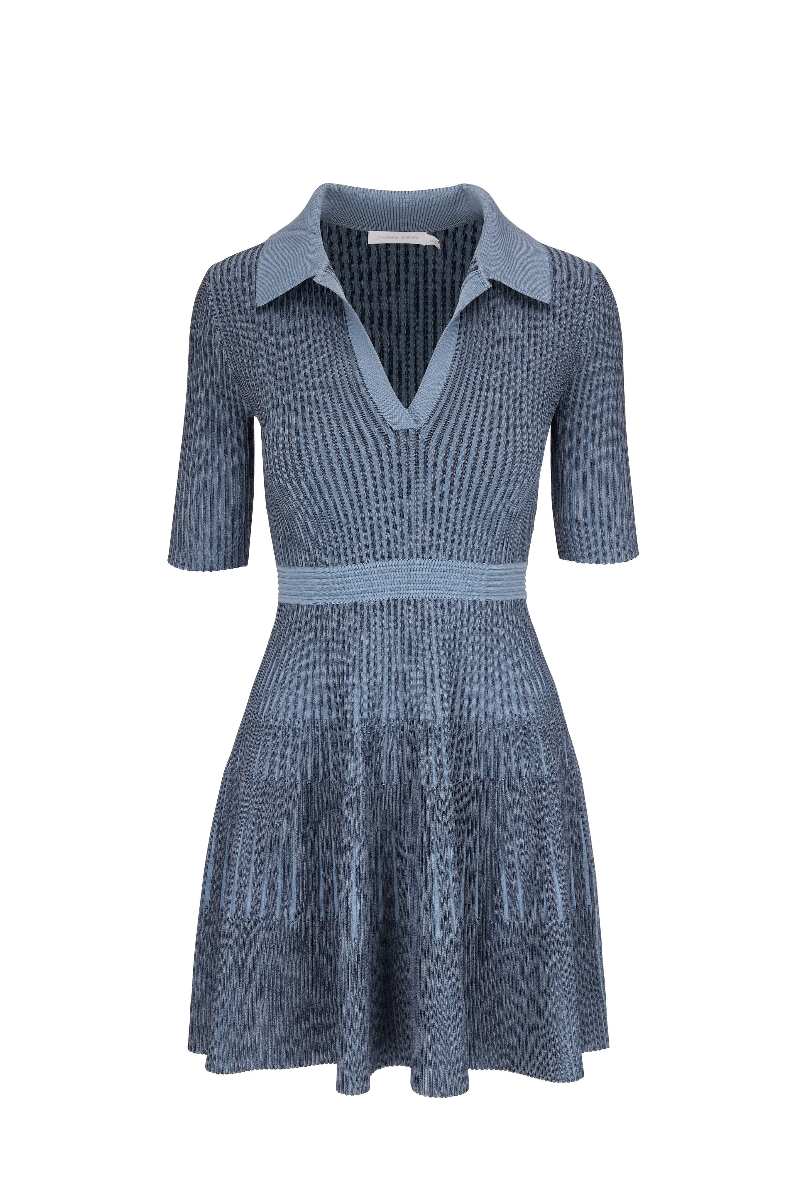 Simkhai - Patricia Slate Compact Polo Mini Dress