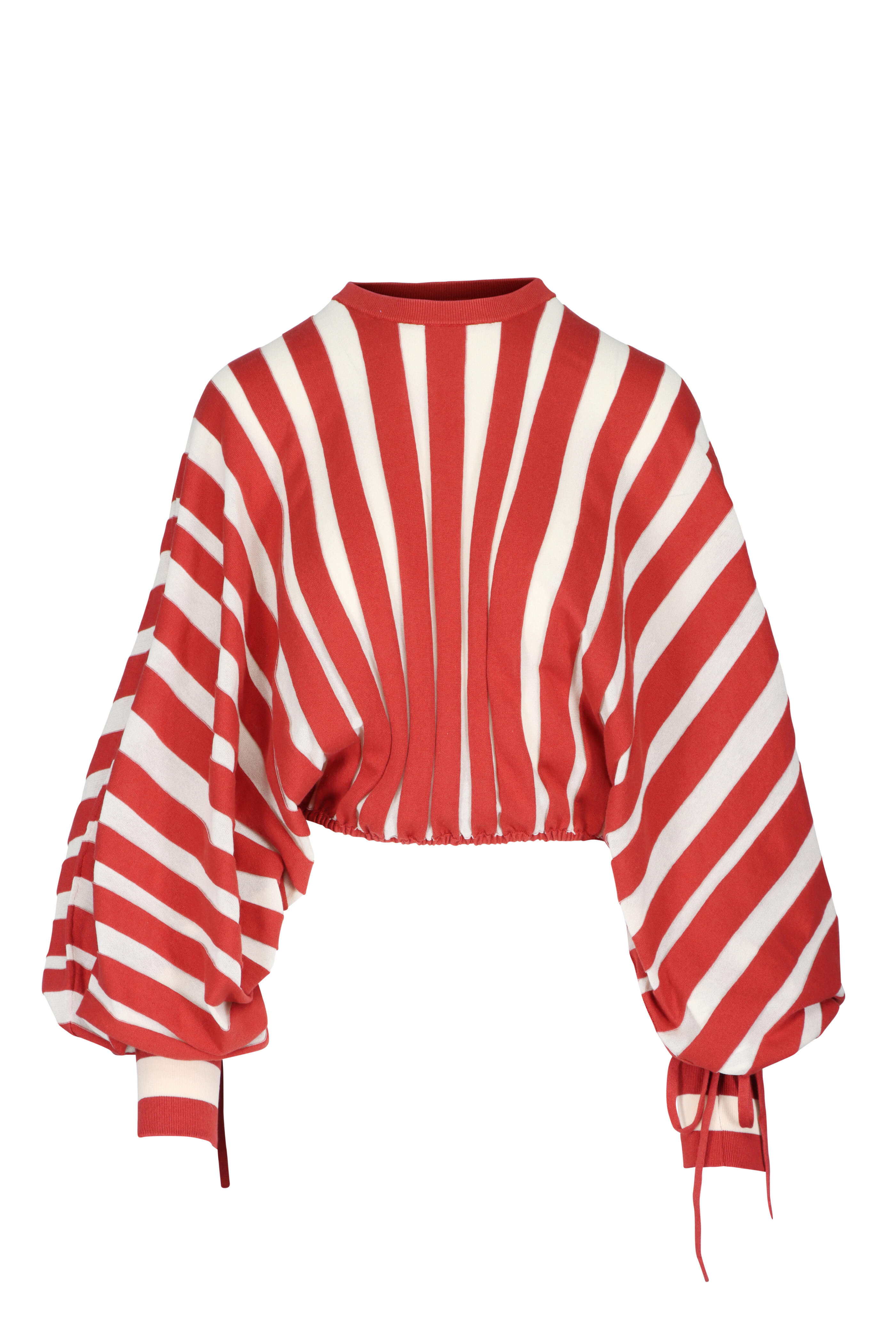 Zimmermann - Rebellion Drawn Red & Cream Stripe Sweater