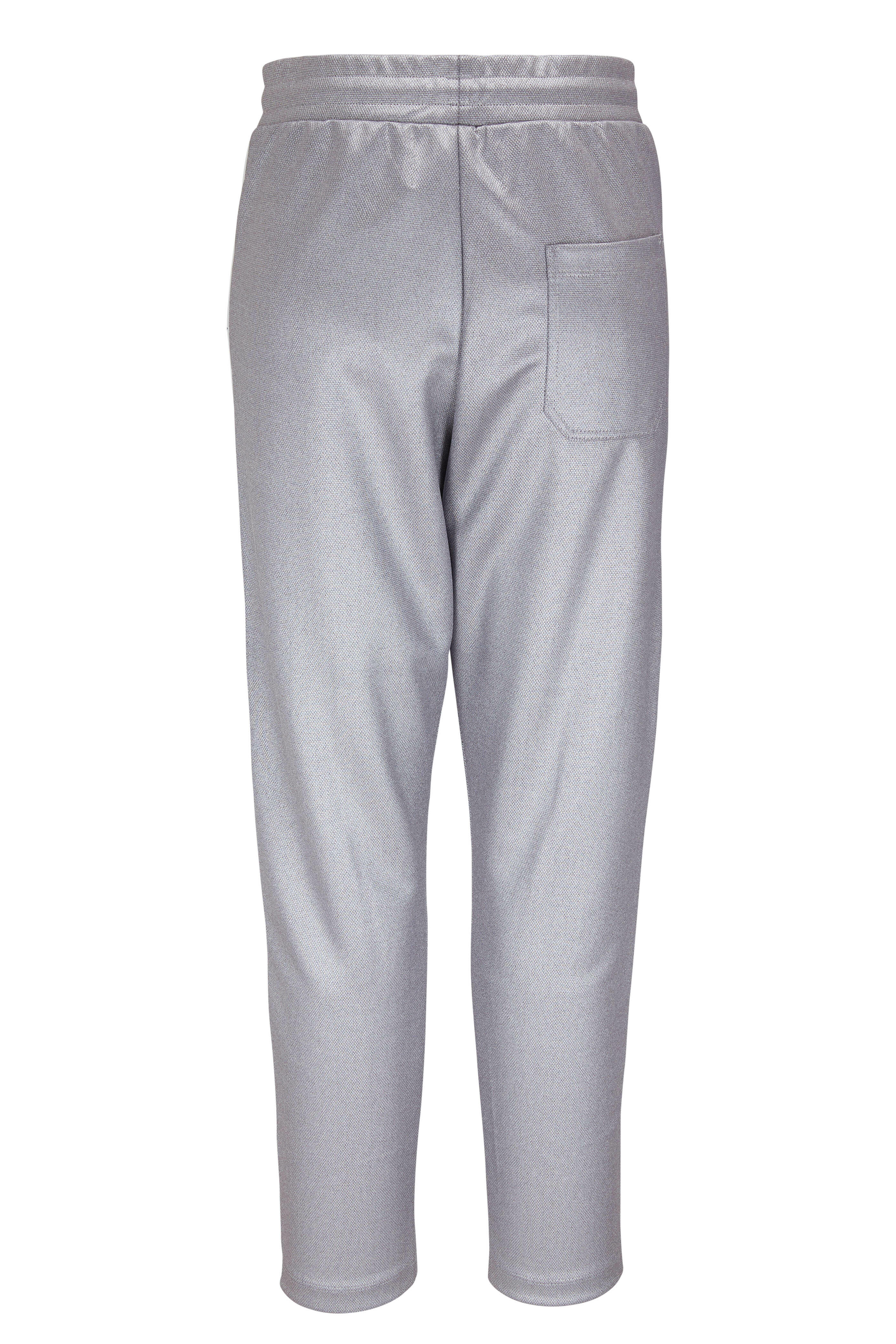 Golden Goose - Joggings Silver Piqué Track Pant