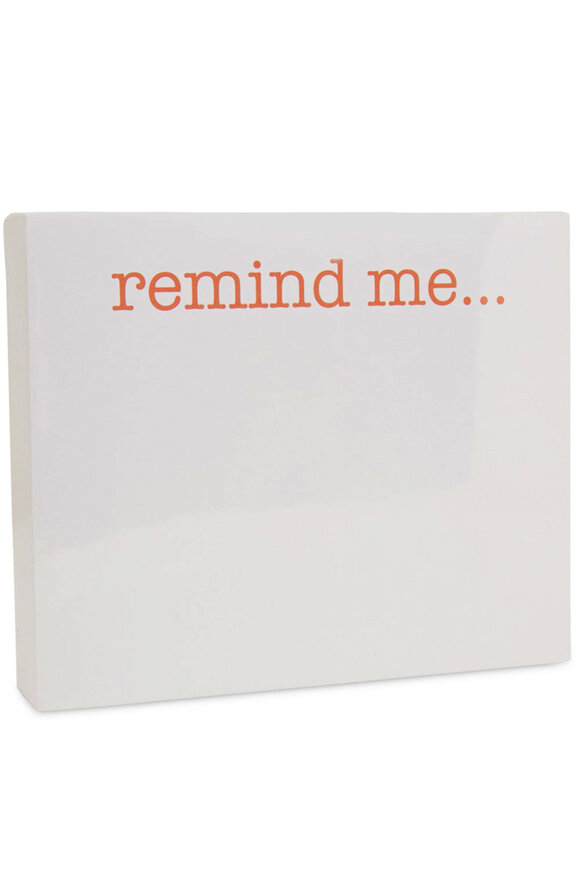 Black Ink Remind Me Large Luxe Notepad