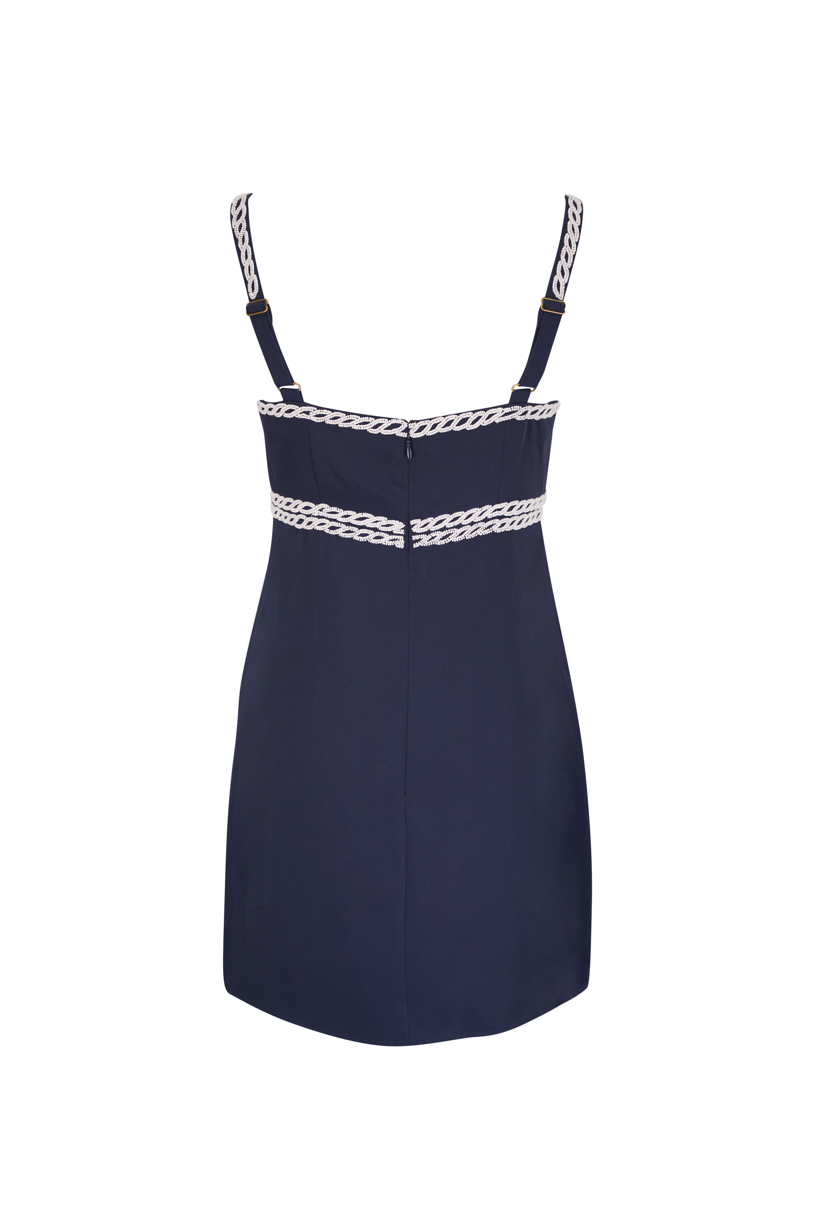Veronica Beard - Lunette Navy Beaded Mini Dress - view 2
