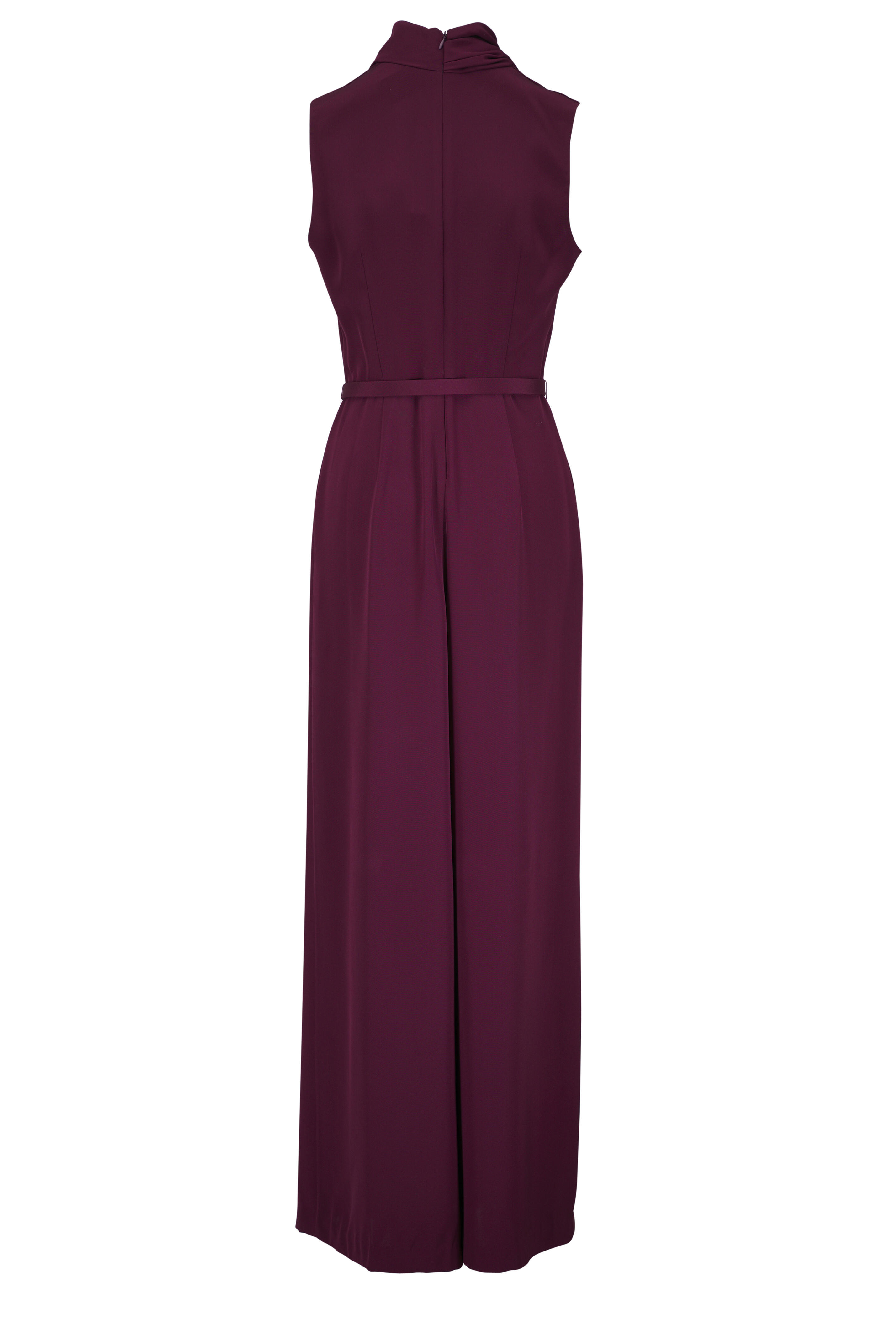 Adam Lippes - Parigi Burgundy Silk Jumpsuit
