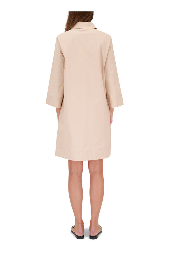 Antonelli - Mameli Beige Cotton Shirtdress