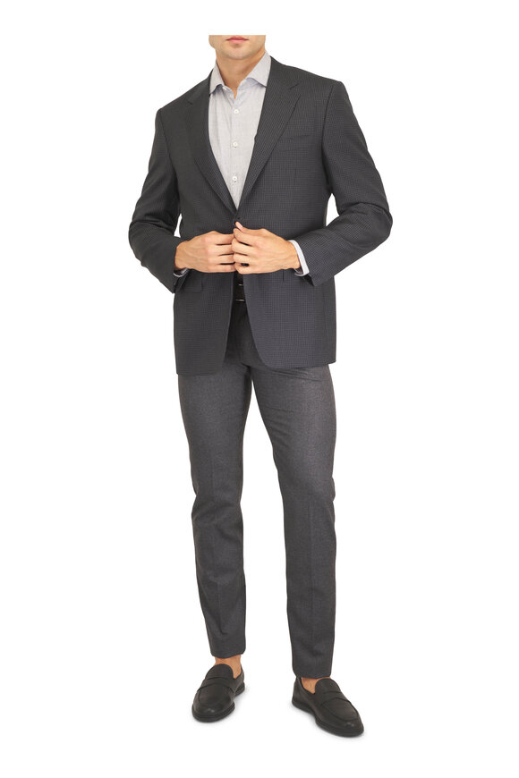 Marco Pescarolo Nerano Dark Gray Flannel Five Pocket Pant - view 5