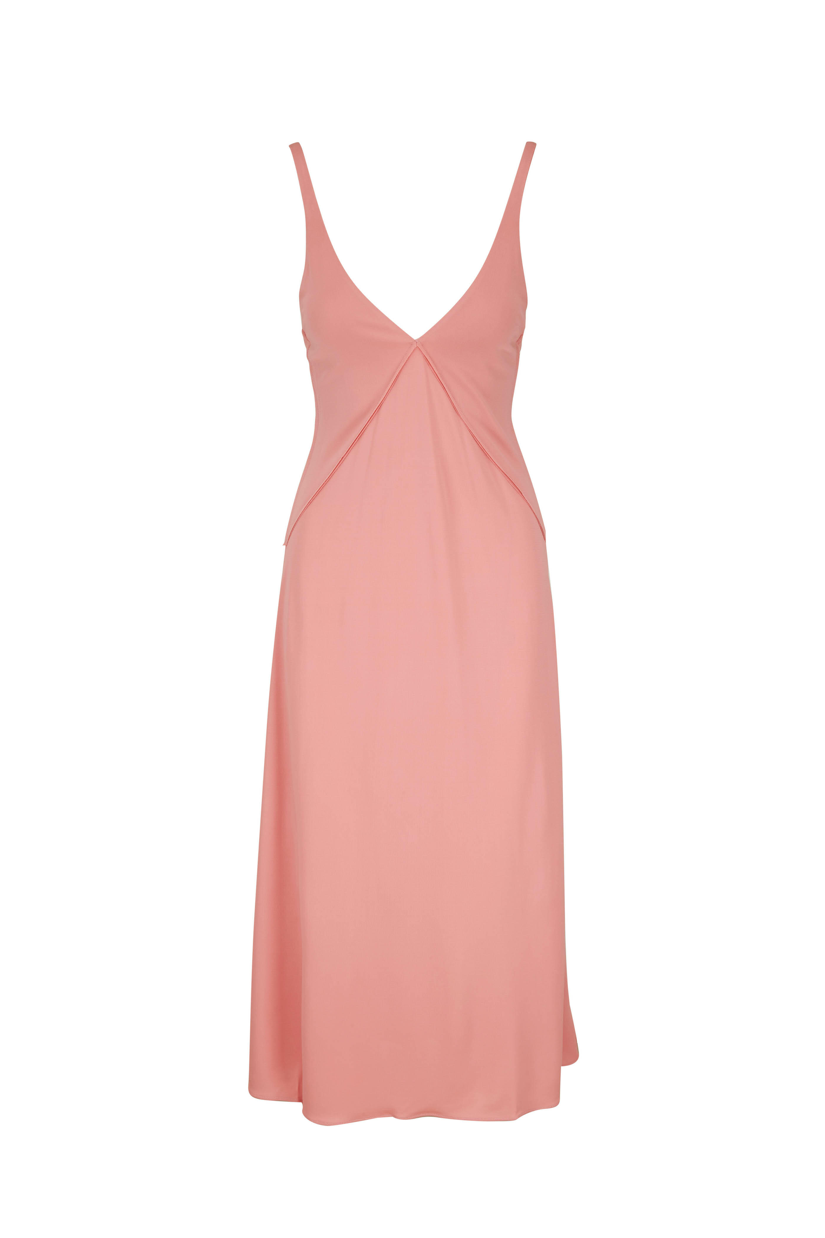 Khaite - Francine Salmon Sleeveless Dress