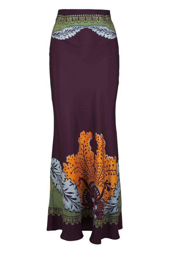 La DoubleJ Sleek Placée Silk Maxi Skirt