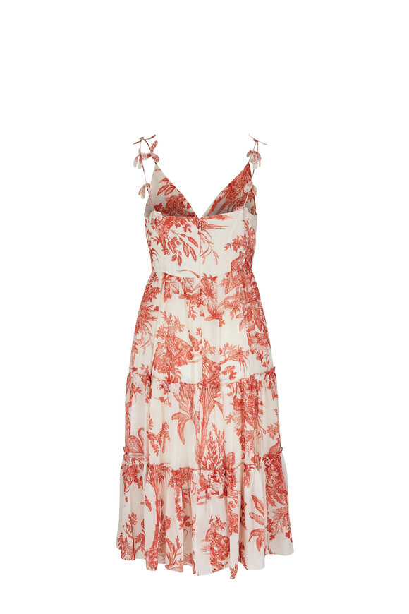 Sachin + Babi - Dalia Red & Ivory Print Dress