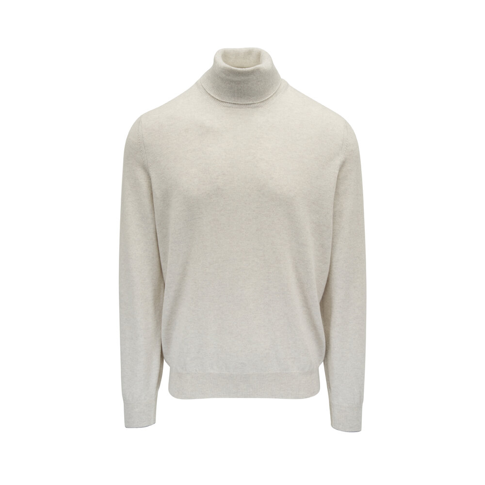 ポンチョ・ケープ BRUNELLO CUCINELLI MANTELLA CON CAPPUCCIO IN CASHMERE Water-resistant outerwear for Woman in Cool Beige | Brunello