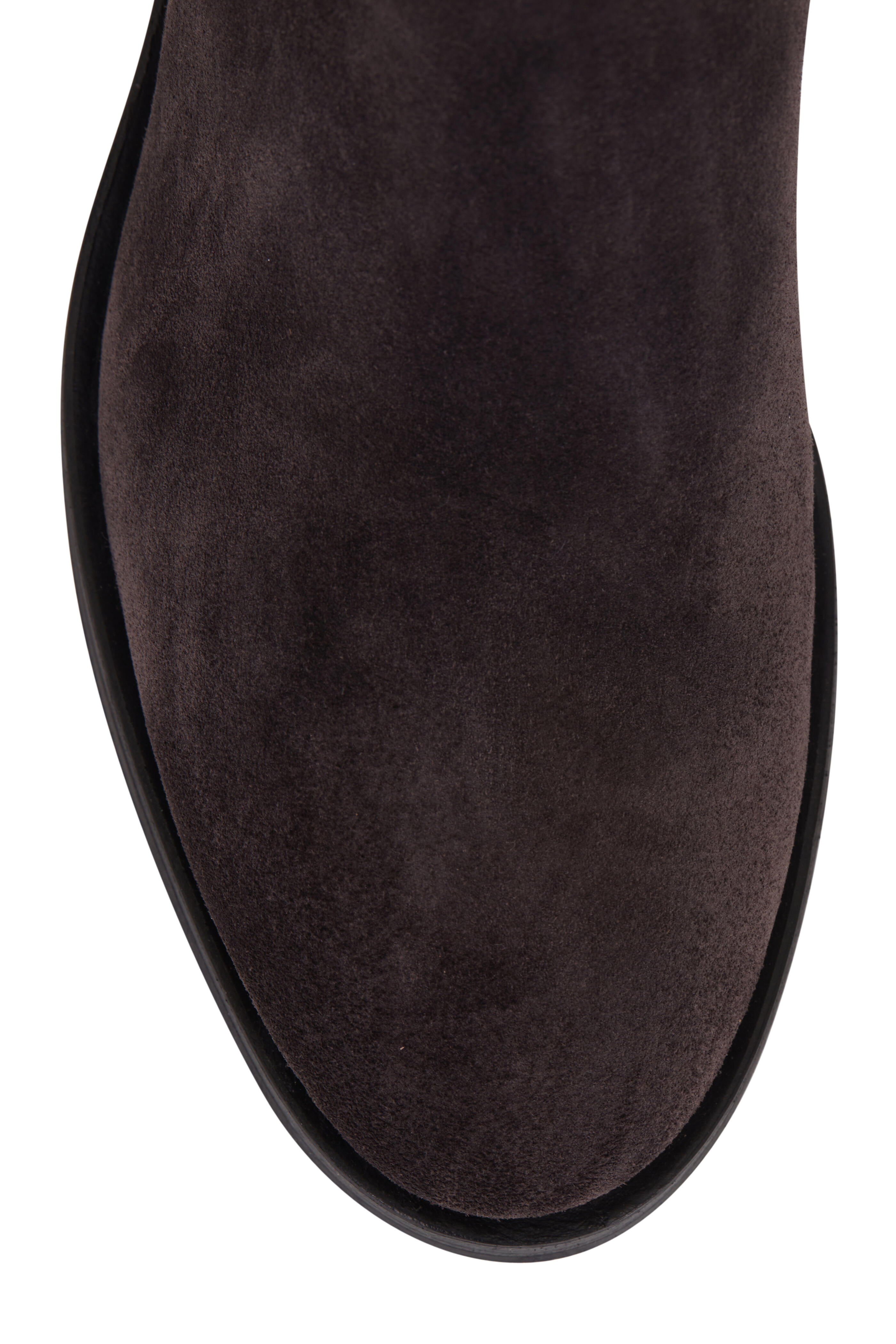 Santoni - Fleeces Charcoal Suede Short Boot