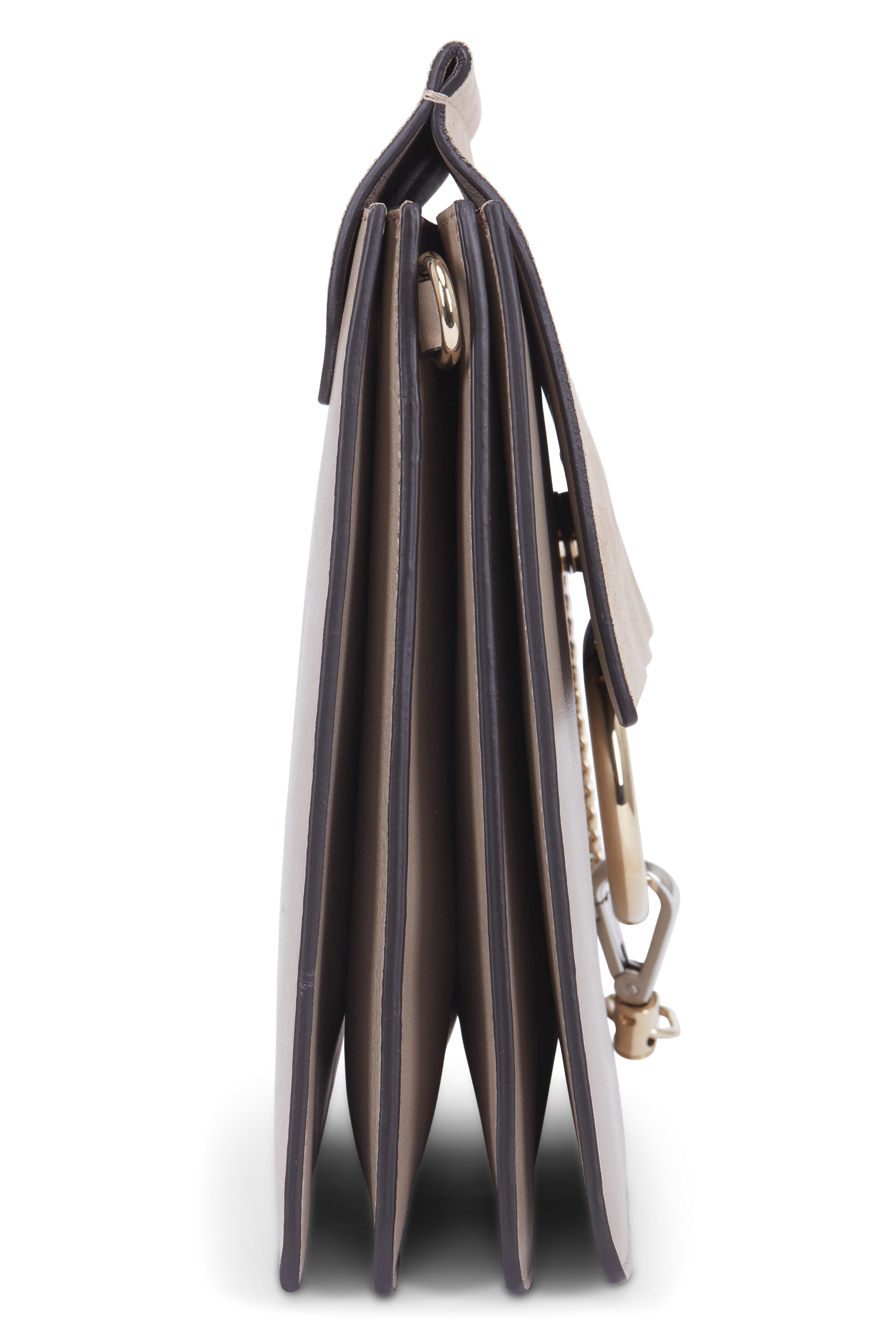 Chloé - Faye Gray Leather & Suede Medium Shoulder Bag - view 3