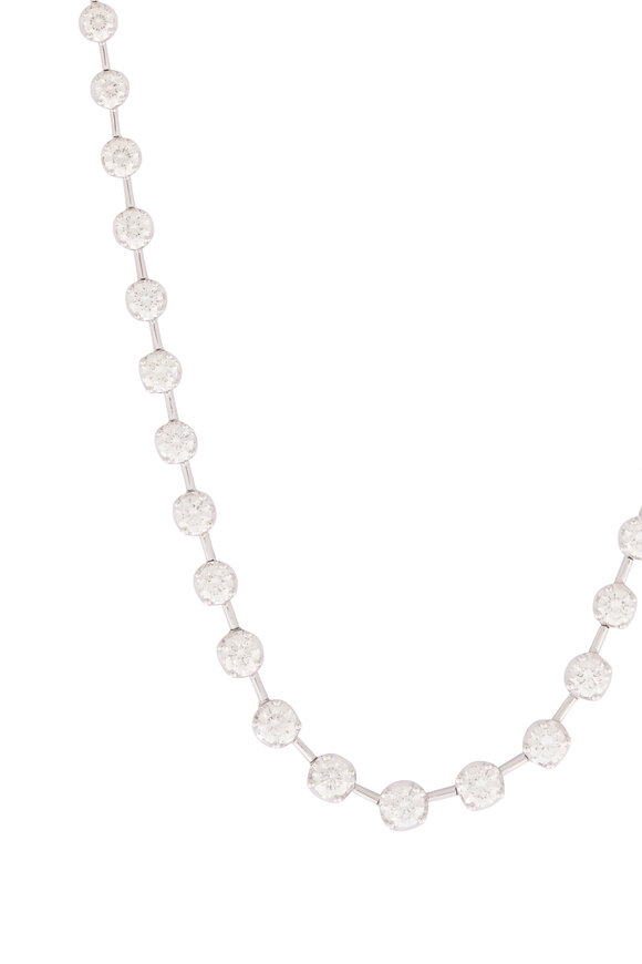 Kwiat 18k White Gold Diamond Starry Night Necklace - view 2