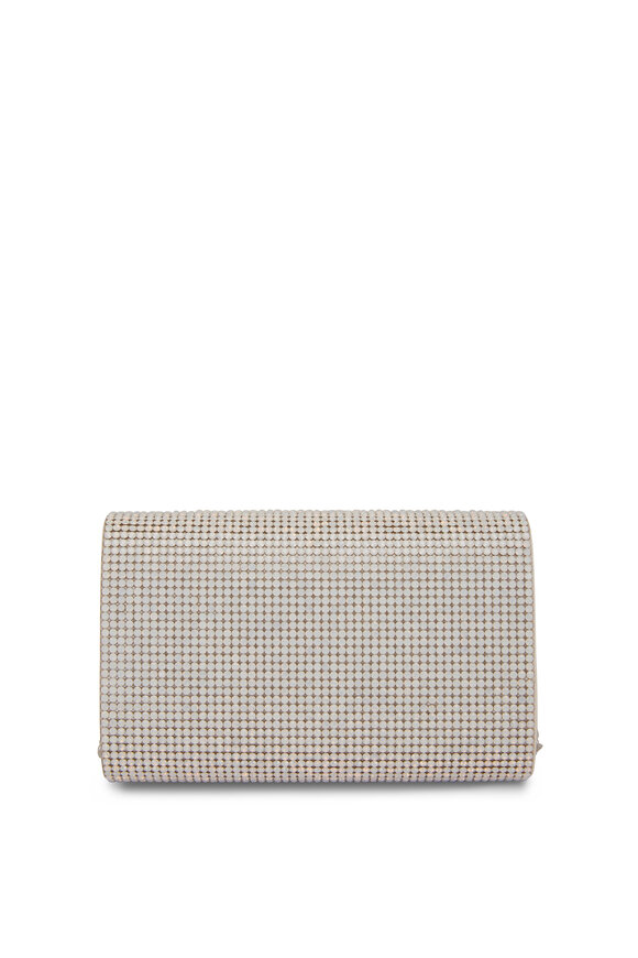 Judith Leiber Couture - Fizzy Silver Opal Beaded Chain Clutch 