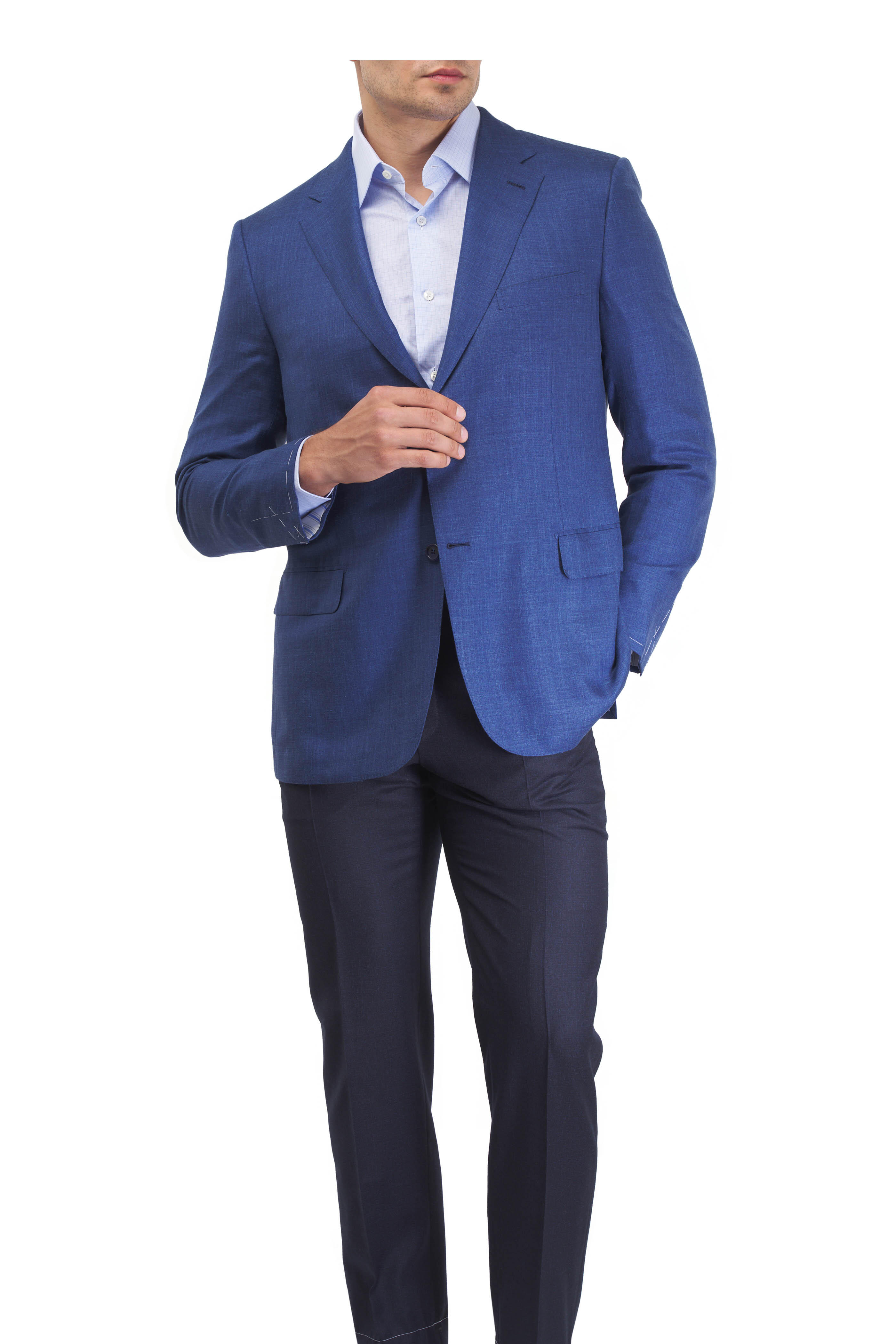 Brioni - Navy Solid Wood Dress Pant