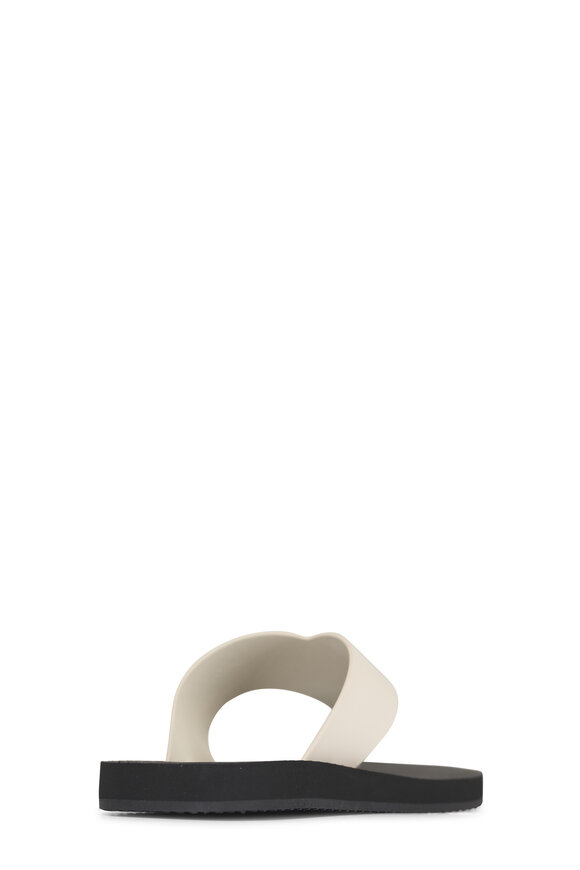 The Row Dune Classic Ginza Ivory & Black Flip Flop - view 2