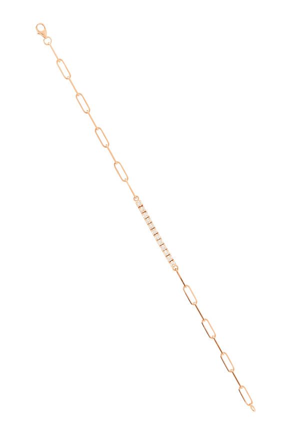 Genevieve Lau Monaco Diamond Tennis & Rose Gold Bracelet