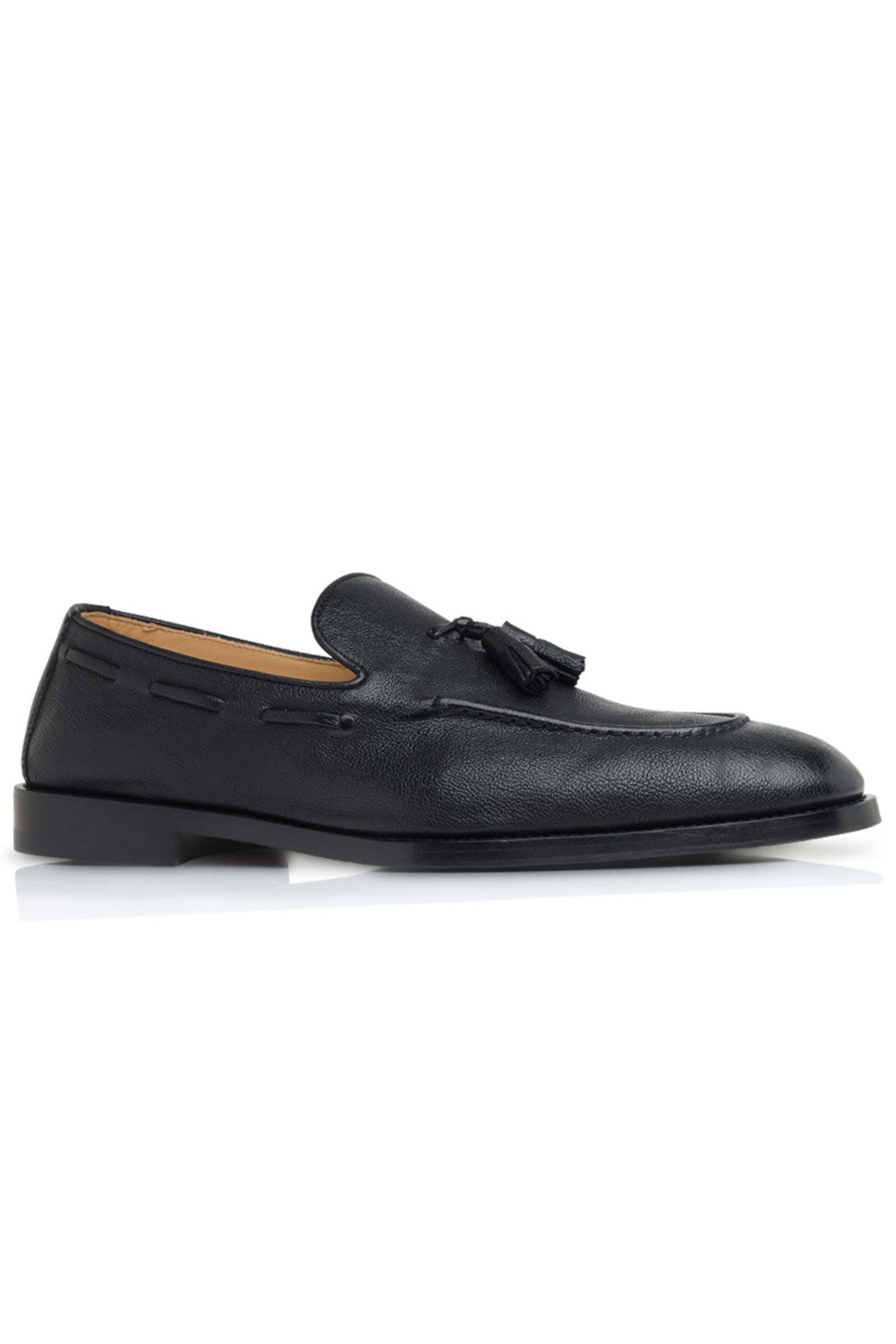 Brunello Cucinelli - Fine Grain Tassel Loafer in Black
