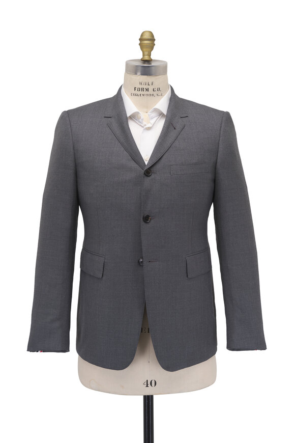 Thom Browne Gray Wool Sport Coat - view 3