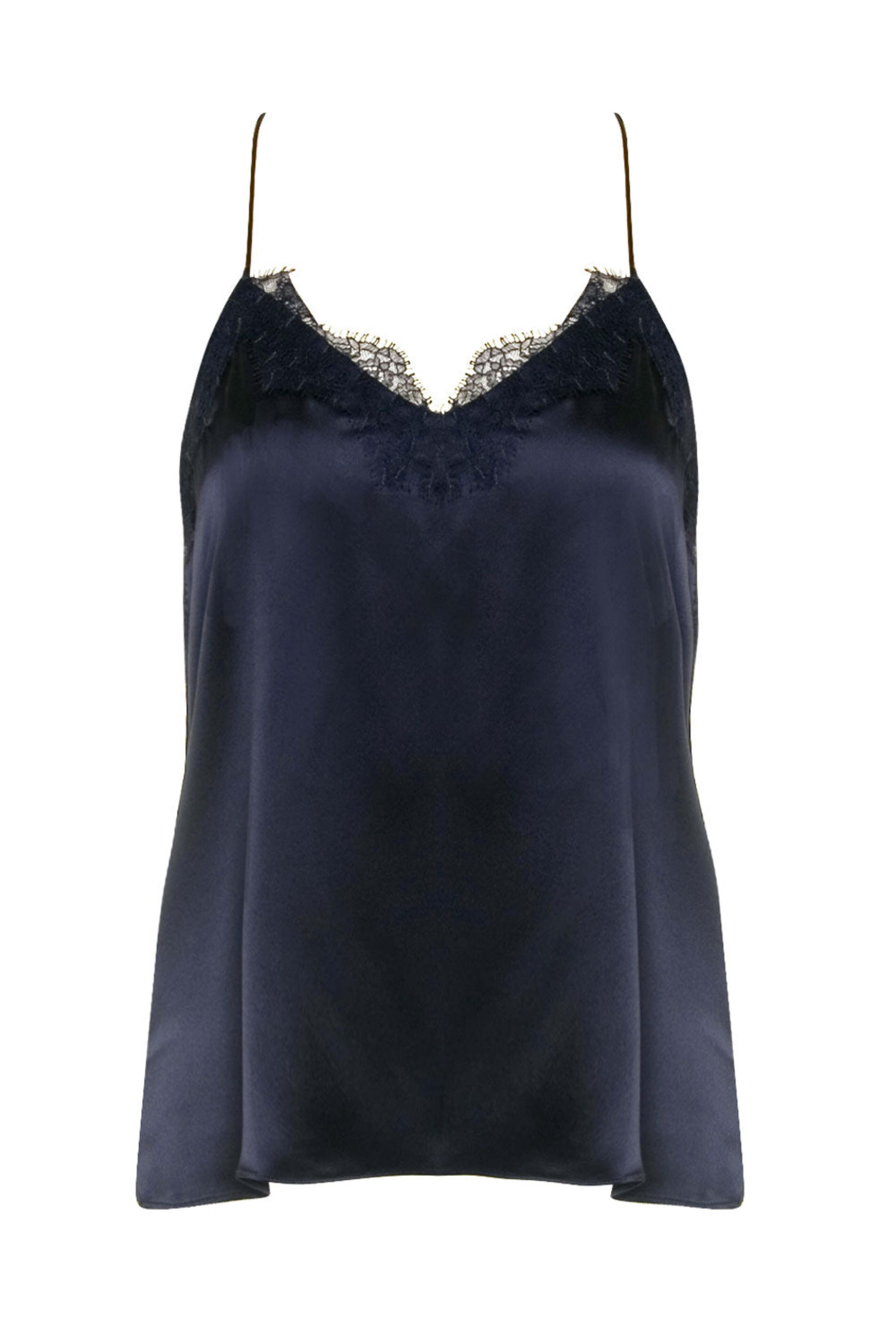 Cami NYC - Navy Racer Charmeuse Cami