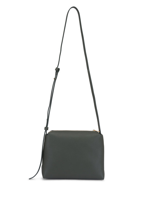ショルダーバッグ・ポシェット KHAITE Woman Shoulder bag Black H2043914 200 Small Augustina Crossbody Bag in Black Pebbled Leather – KHAITE