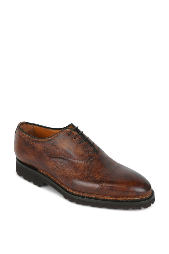 Bontoni - Vittorio Chocolate Burnished Leather Oxford