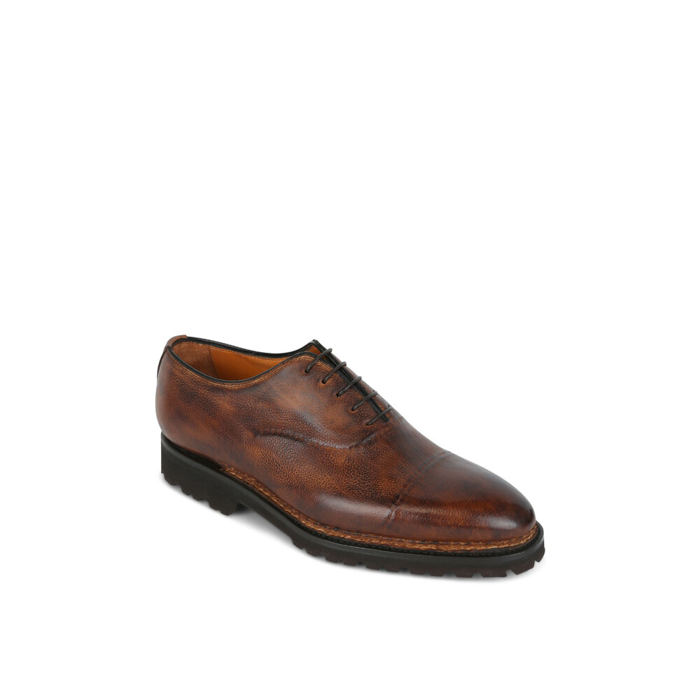 Bontoni - Vittorio Chocolate Burnished Leather Oxford