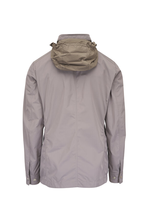 Moorer Gray Hooded Field Jacket - view 5