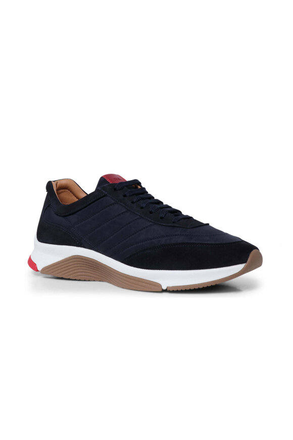 Kiton - Charcoal Gray Cashmere Sneaker | Mitchell Stores