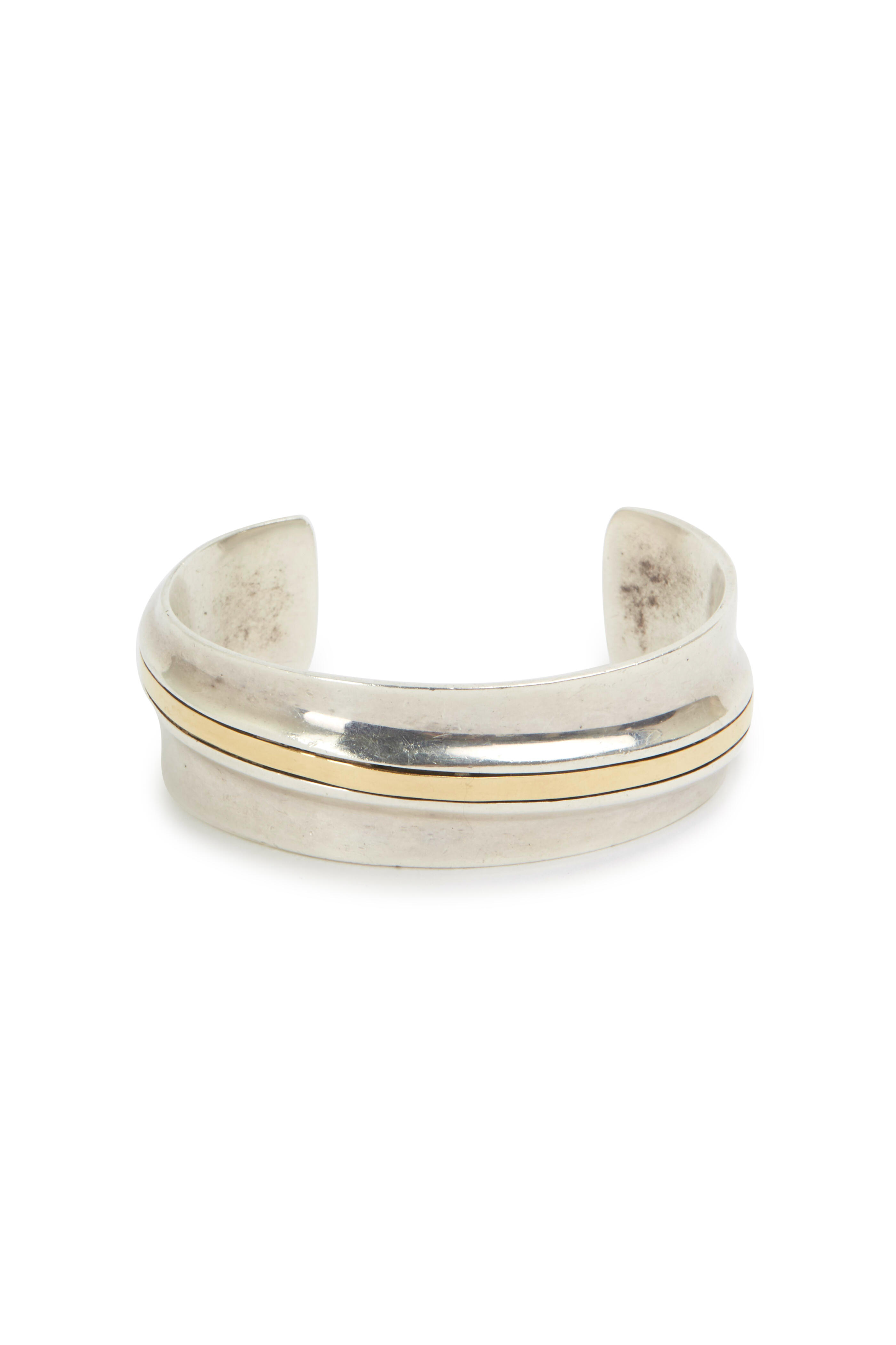 Fred Leighton Gold Sterling Silver Cartier Cuff Bracelet