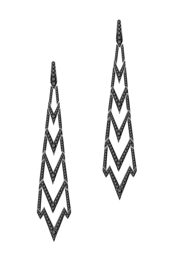 Stephen Webster - 18K White Gold Diamond Long Earrings