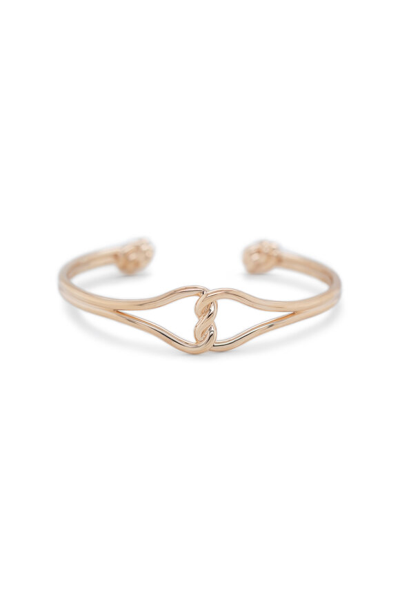 Kali Zoe 14k Yellow Gold Twisted Hearts Cuff - view 1