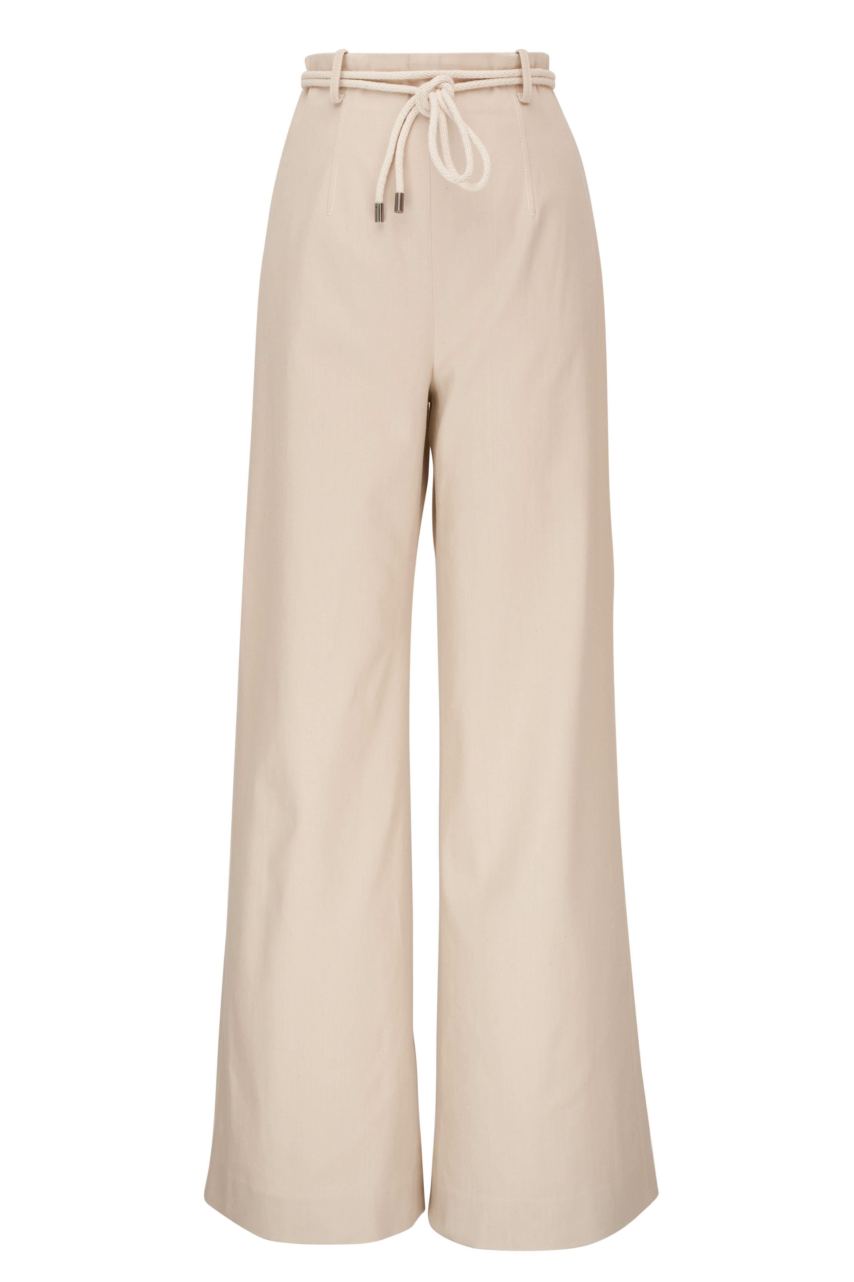 The Belted Boot Pant in Stretch Twill