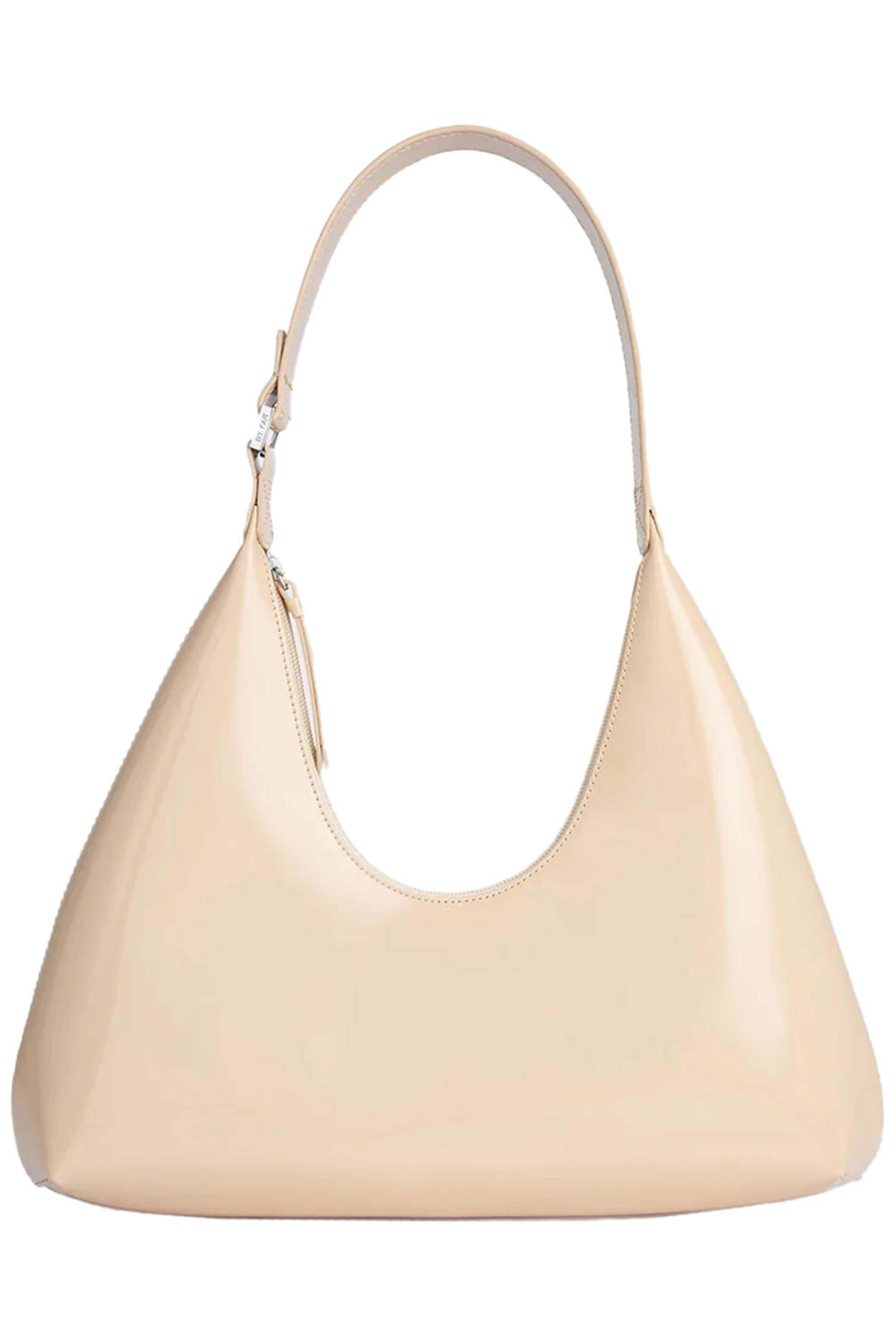 By Far - Amber Semi Patent Leather Bag in Sable