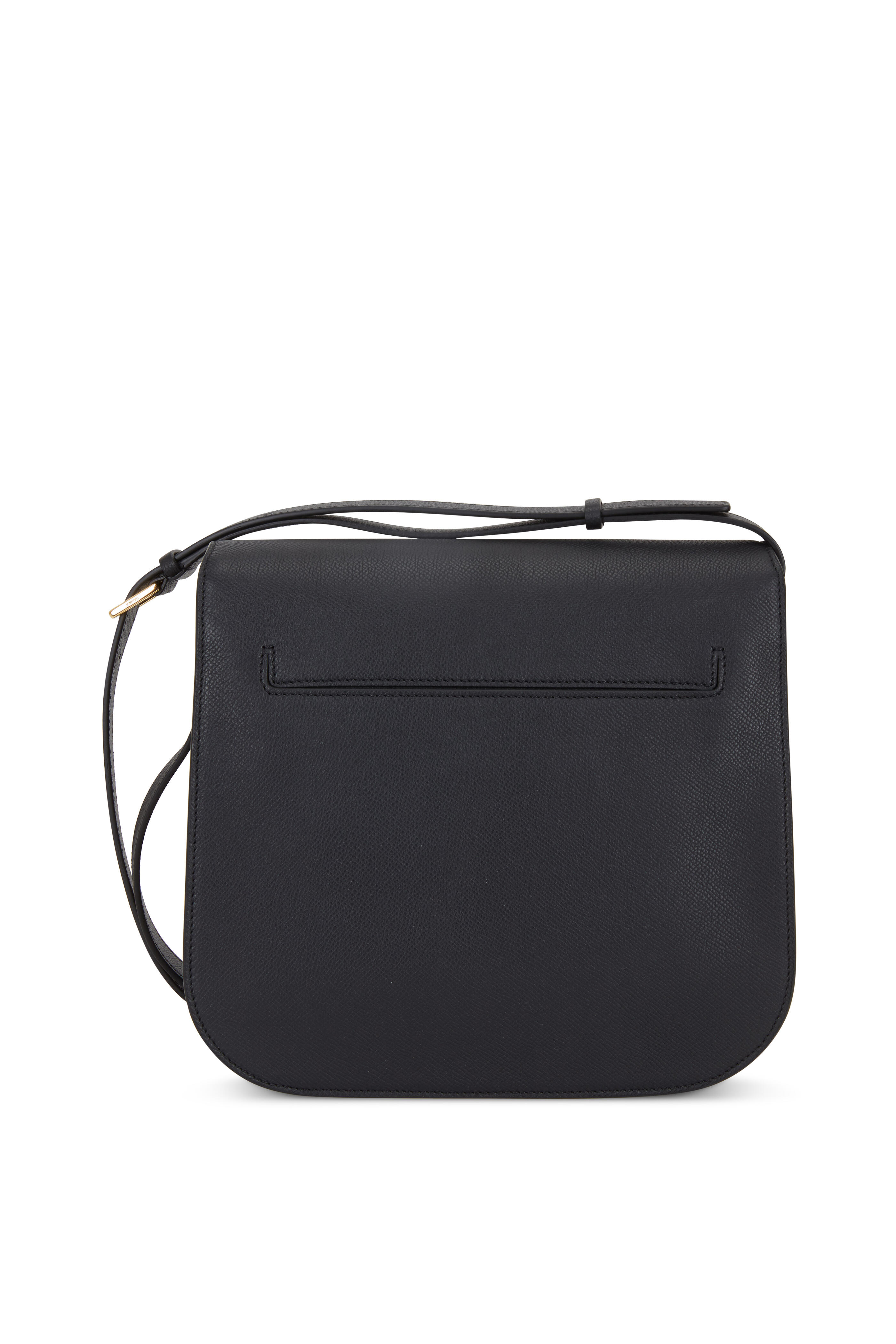 Tom Ford - Tara Black Leather T Clasp Large Crossbody