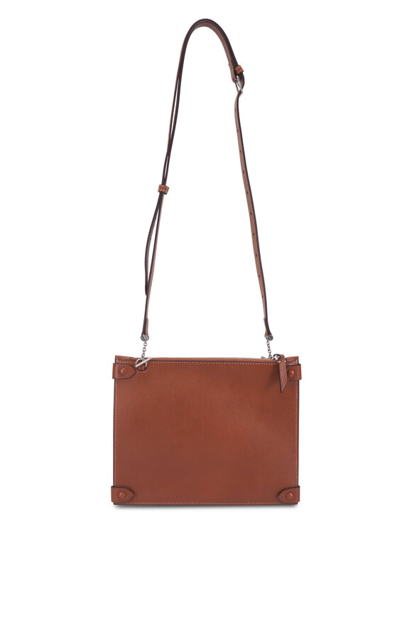 Métier Private Eye Natural Linen & Leather Satchel - view 6