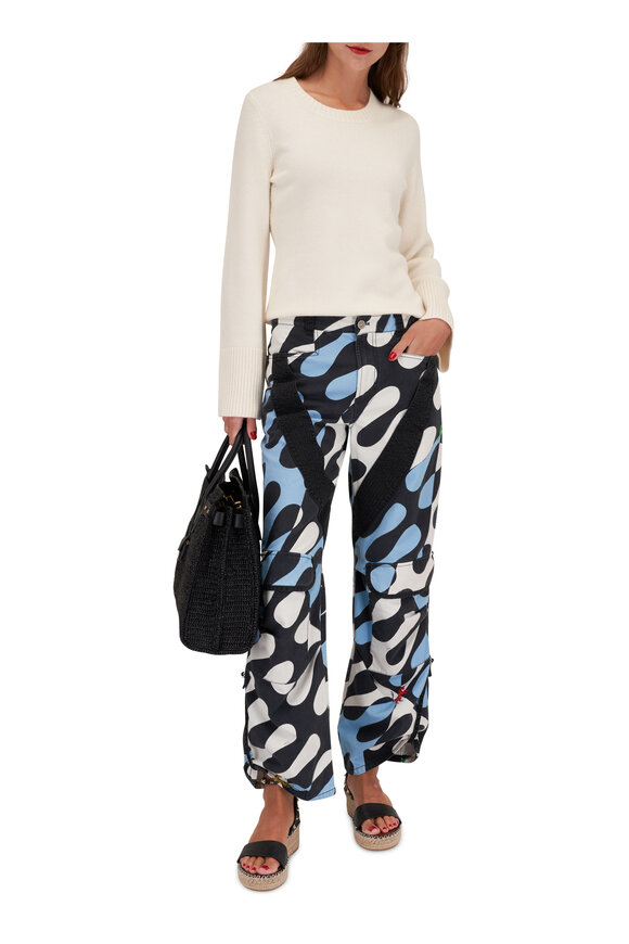 Pucci - Black & Blue Cotton Gabardine Cargo Pant 