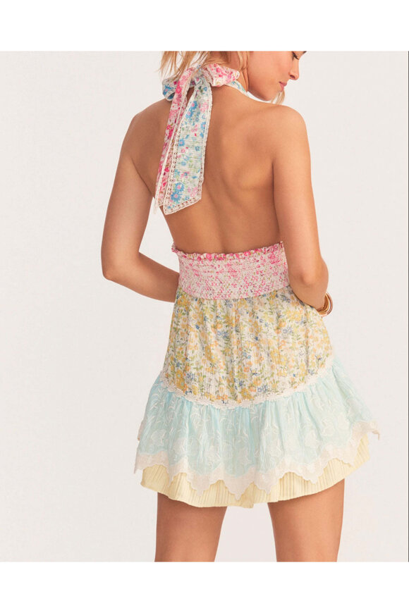 Loveshackfancy Fruit Punch Cambria Halter Dress - view 3