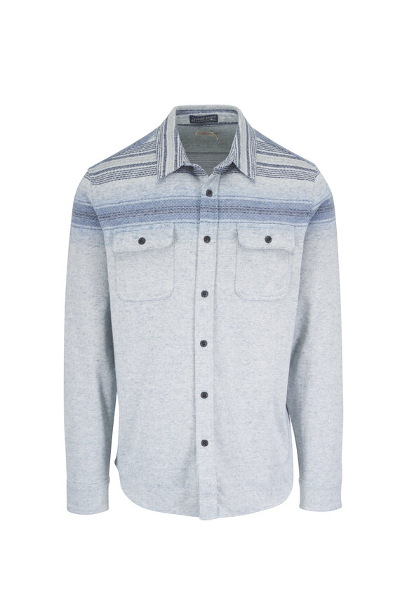 Faherty Brand Legend Gray Ombre Shacket - view 1