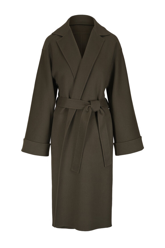 Loro Piana Maria Olive Drift Cashmere Coat - view 1