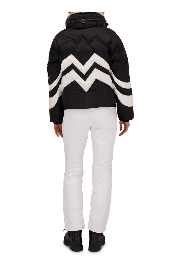 Bogner - Valea Black & White Zig Zag Down Ski Jacket