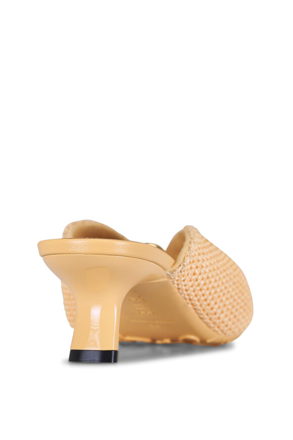 Loewe Pebble Natural Raffia-Effect Soft Slide, 45mm - view 7