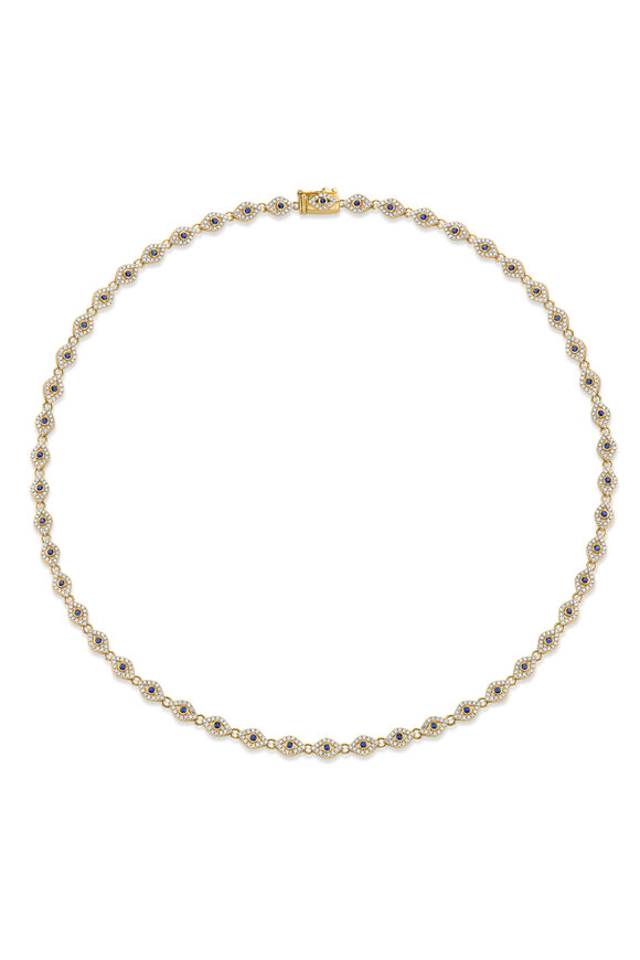 Sydney Evan - Diamond Evil Eye Eternity Necklace