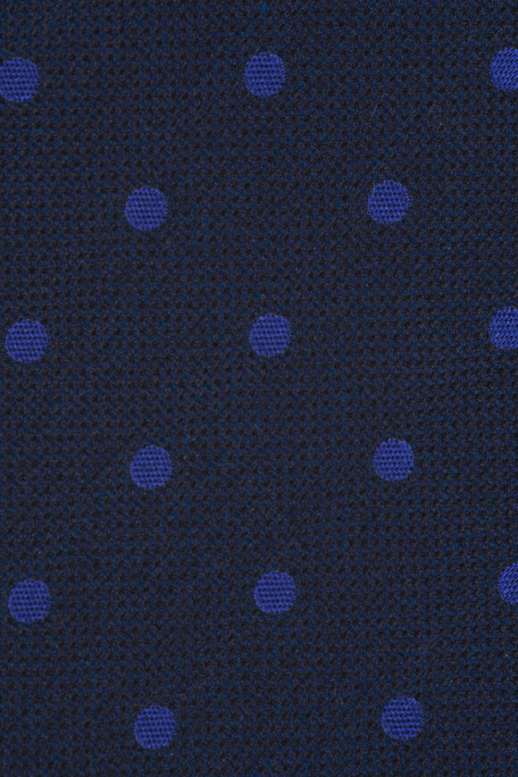 Tom Ford - Dark Blue Dot Silk Necktie