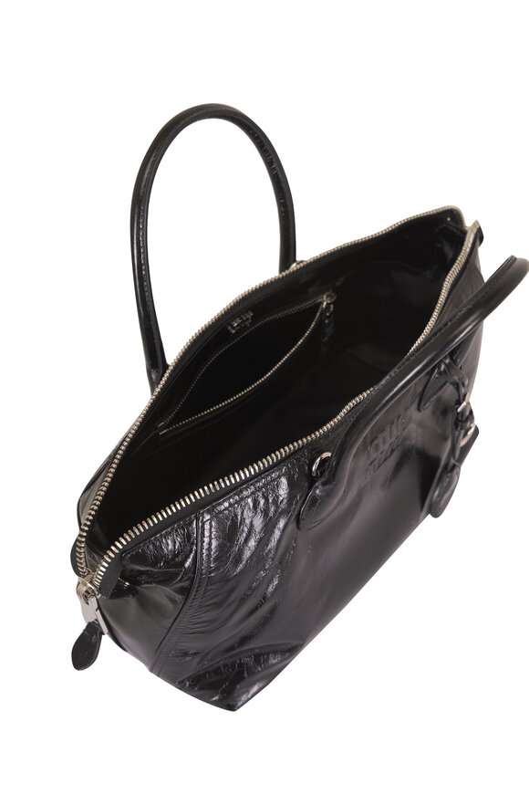 Miu Miu Black Shiny Leather Shoulder Bag - view 6