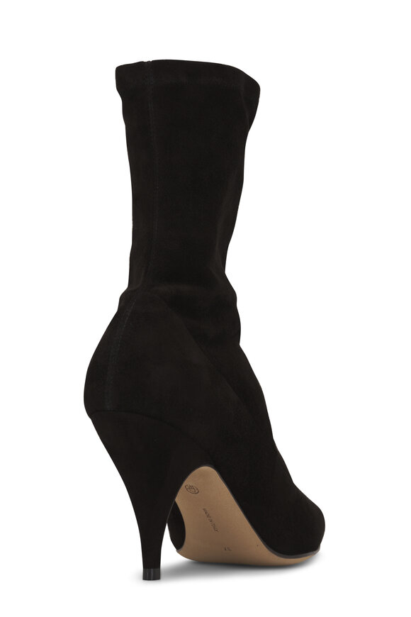 The Row - Uxor Black Suede High Heel Boot, 75mm 