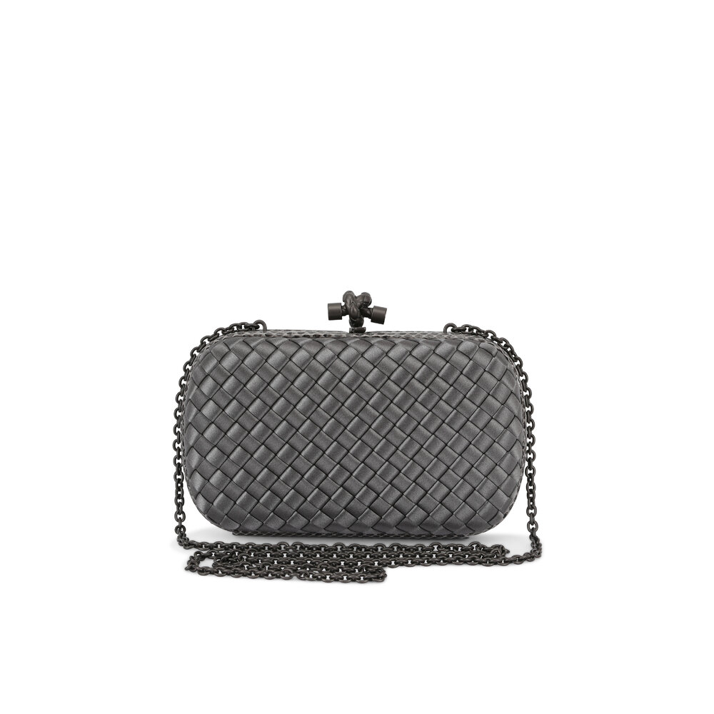 アクセサリーその他 BOTTEGA VENETA Woman Jewel Silver 804866V507D 8119 Lauren 1980 intrecciato metallic leather clutch BOTTEGA