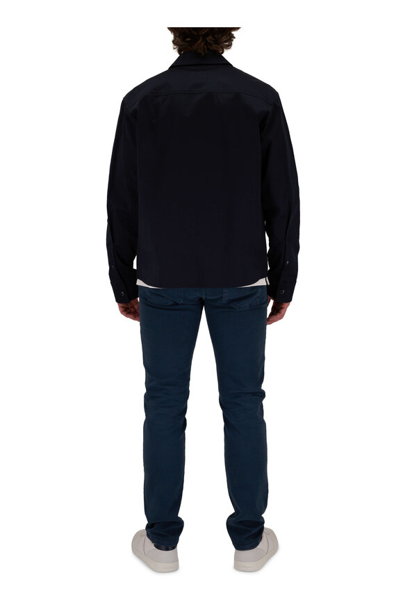 Moncler - Navy Cotton Zip Overshirt 