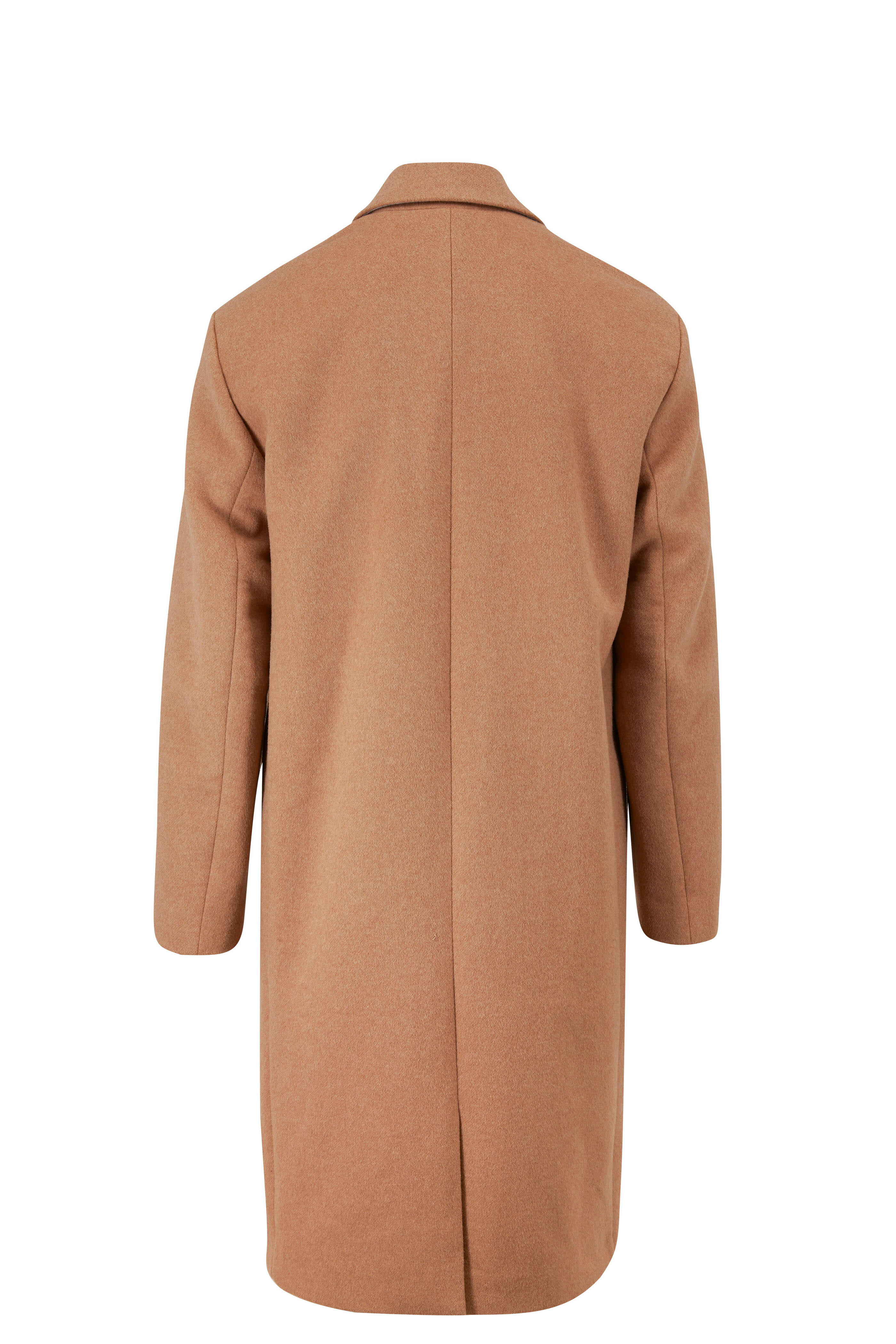 Vince - Camel Wool Blend Relaxed Topcoat
